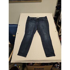 Torrid Jeans Women Size Plus ‎ 22 Skinny Cropped Fit Blue Jeans